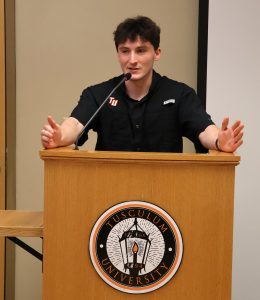 Tusculum student Rio Little discusses how scholarships have helped him focus on developing himself instead of worrying about finances.