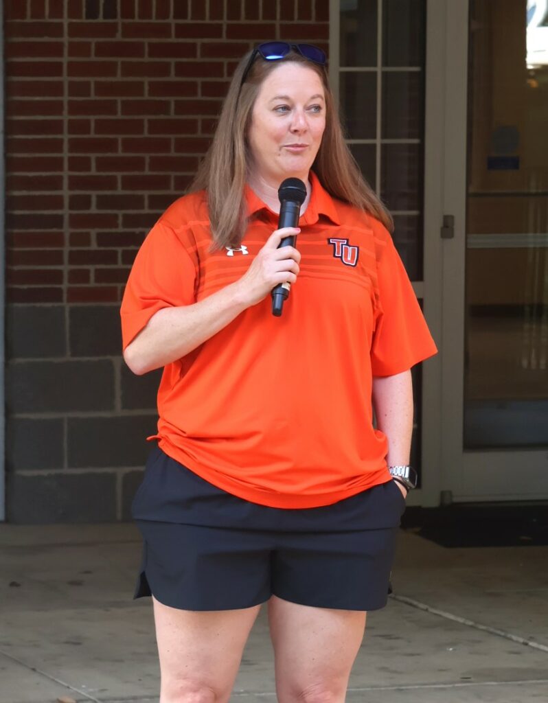 Carrie Maggert speaks.