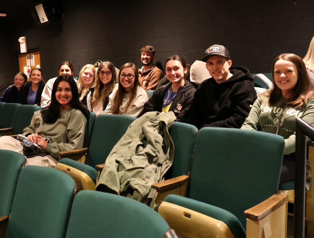 Tusculum students prepare for Worship Night as part of the C+YA ministry of Arrowhead Church.