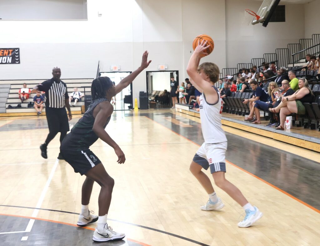 Here is action during the J.T. Burton Team Camp.