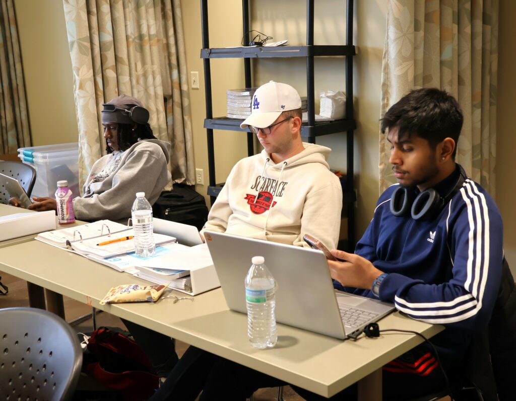 Students undergo VITA training.