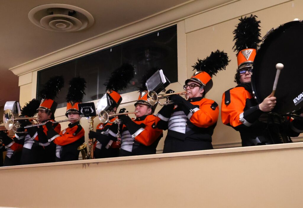 The Tusculum Band plays at the event's conclusion.