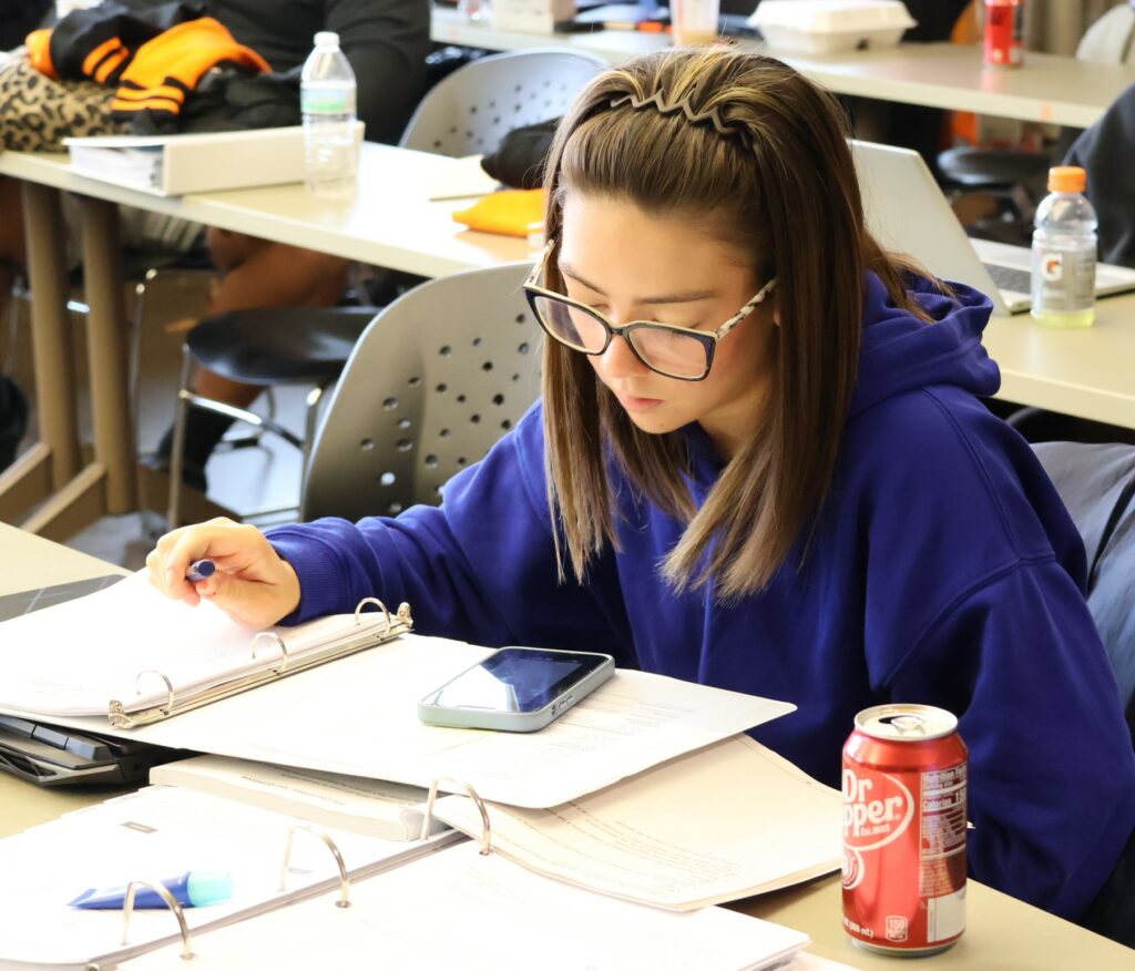 A student undergoes VITA training.
