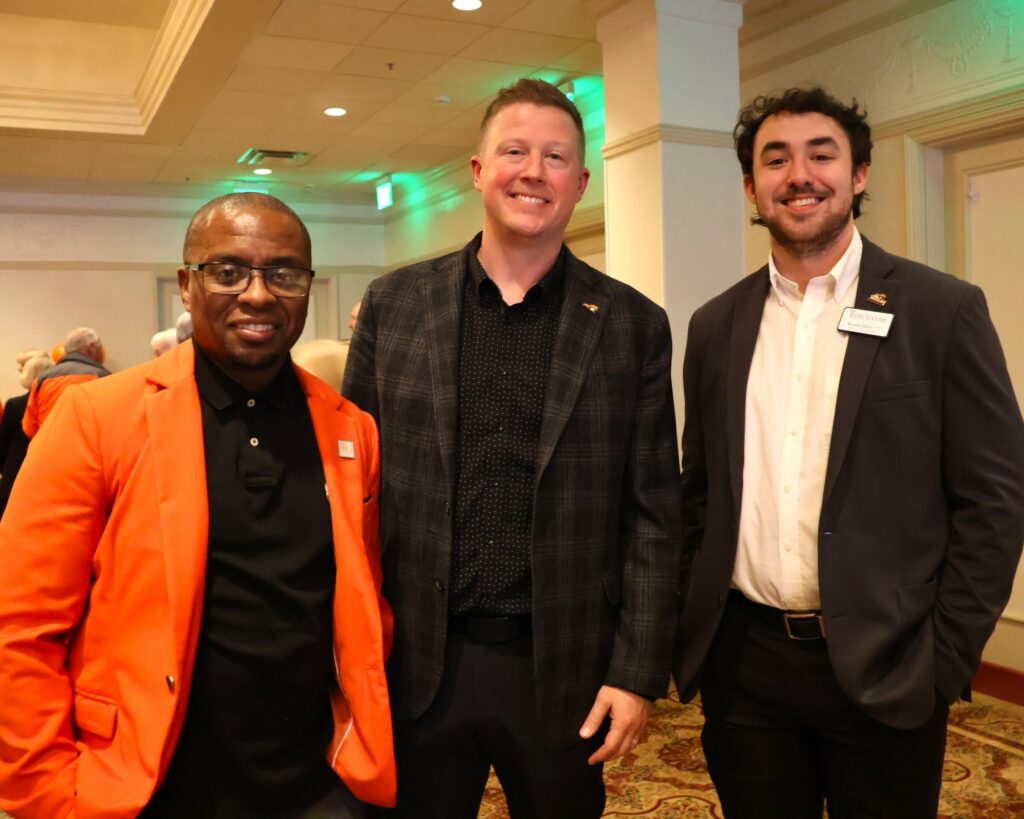 Left to right are J.T. Burton, Josh Ealy and Robert Zirkle.
