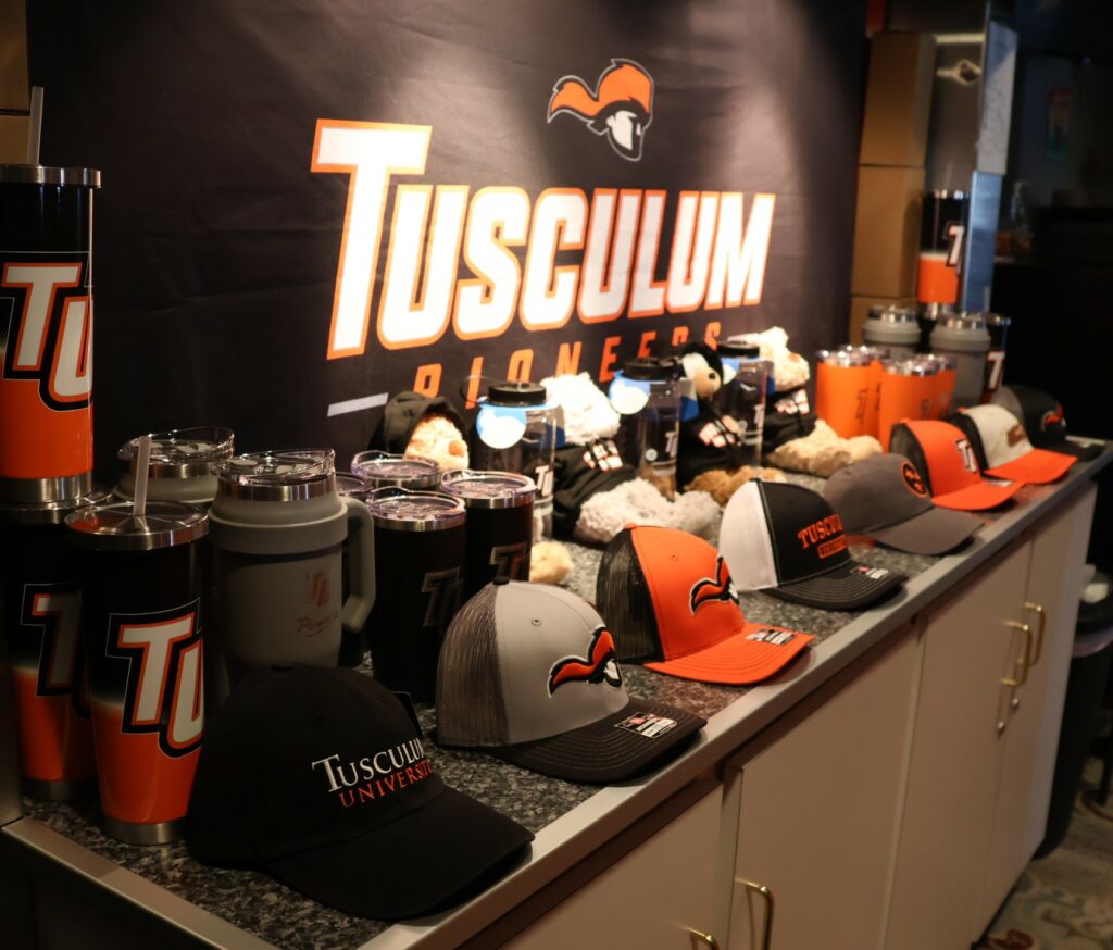 Tusculum hats and other items