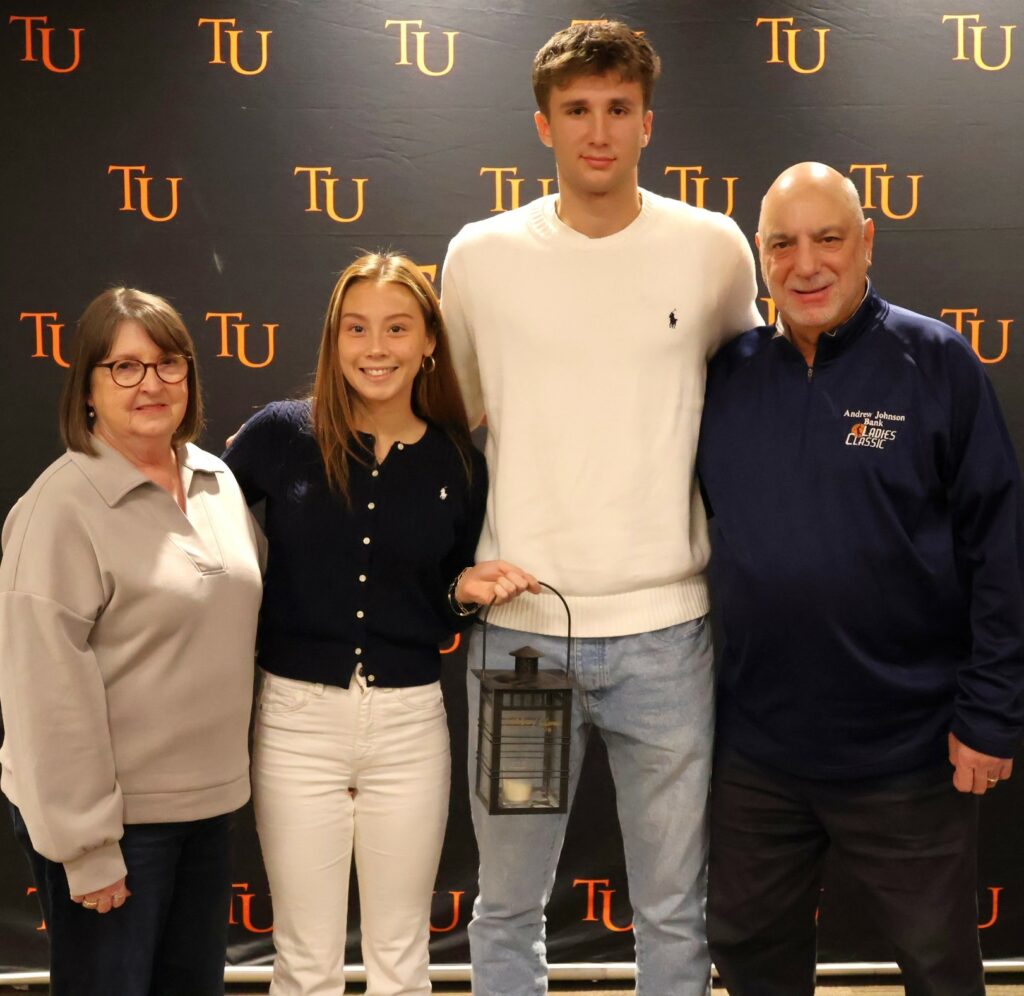Left to right are Pam Botta, Valentina Loretz, William Gee and Angelo Botta.
