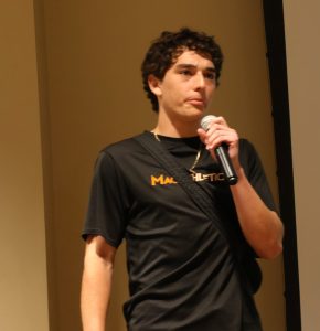 Alistair MacGregor, a Tusculum student, was one of two people to finish in third place.