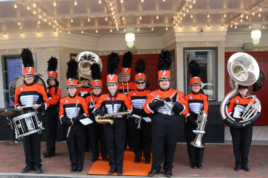 The Tusculum Band poses.