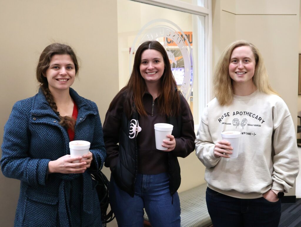 Left to right: Abigail Broyles, Lauren Sauriol and Kayla Miller