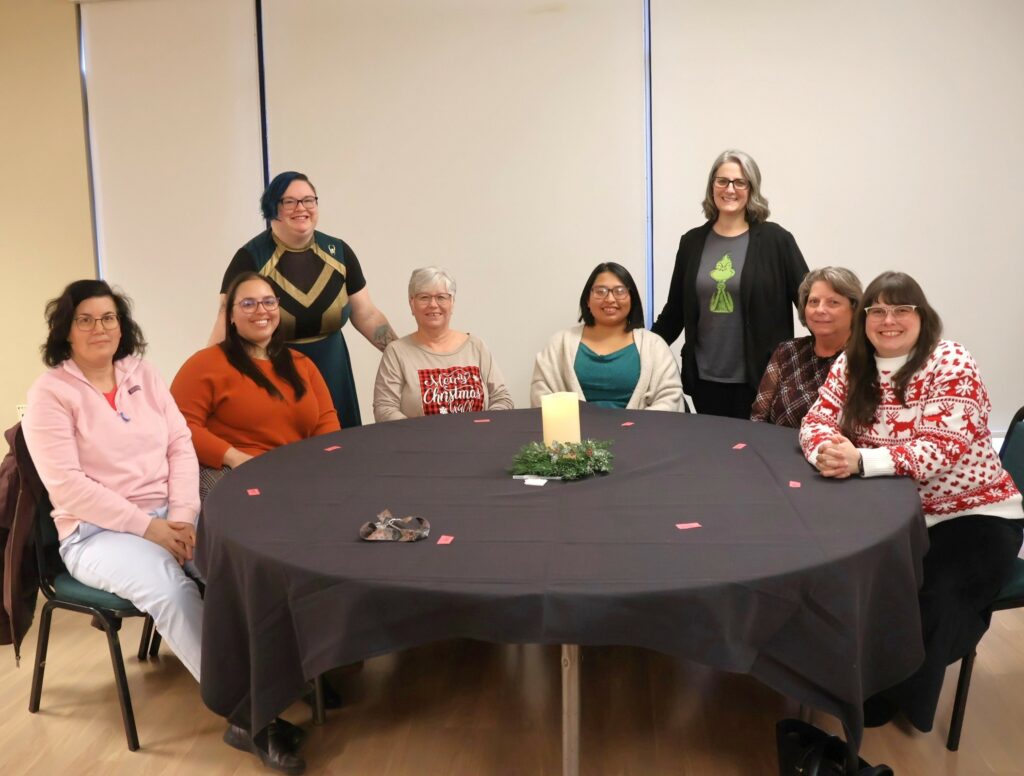 Left to right are Dr. Aja Matthews, Kayla Yates, Dr. B. Henderson, Kathy Hipps, Gabby Alexander, Rachael Barnett, Rose Webb and Meagan Stark.