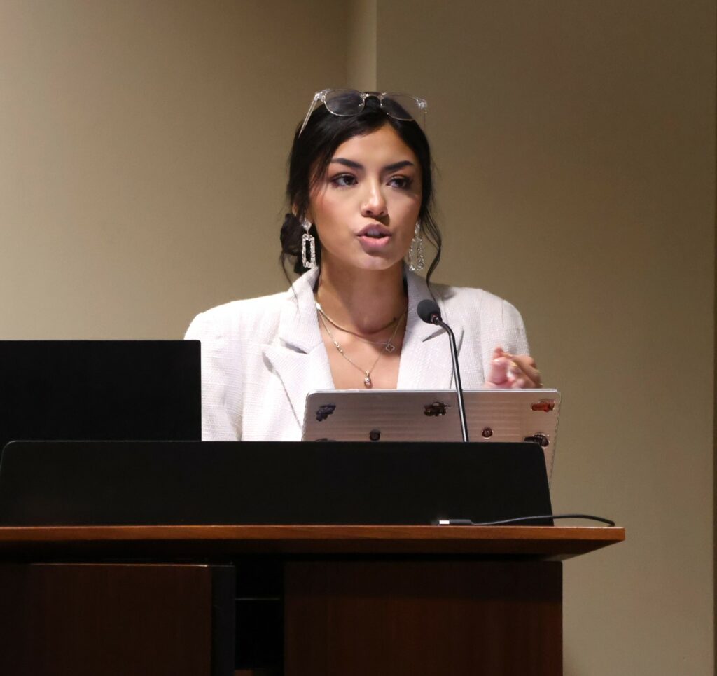 Maria Torres debates.
