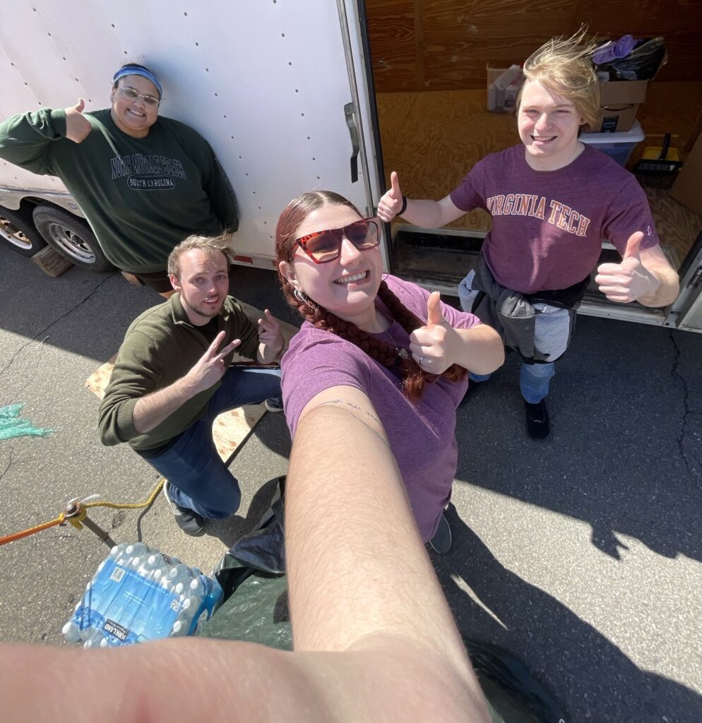 Left to right are Jaylin Parker, Justice Upp, Janelle Zirger and Joseph Medeck