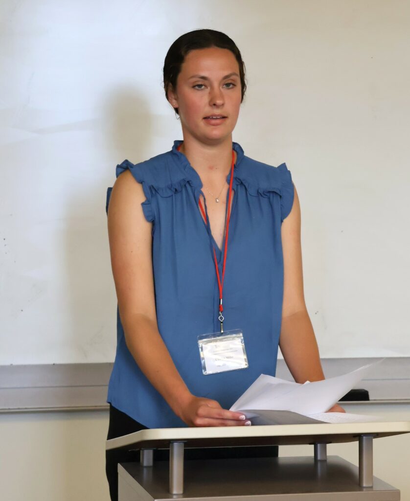 Charlyn Miller gives her presentation.