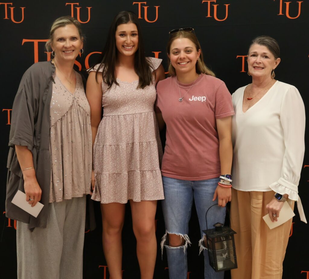 Left to right are Alice Lawson, Claire Smeltzer, Abby Hunter and Carol Hicks.