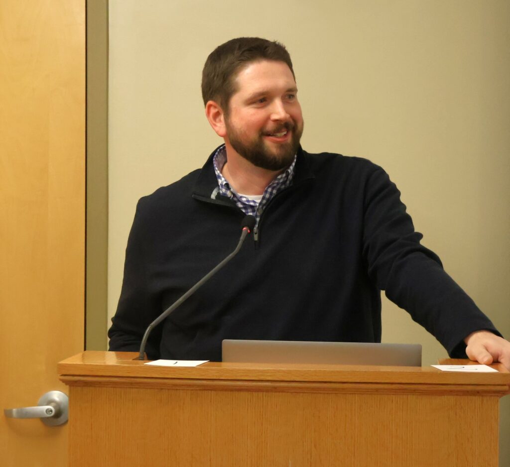 Dr. Chris Shumate speaks to everyone.