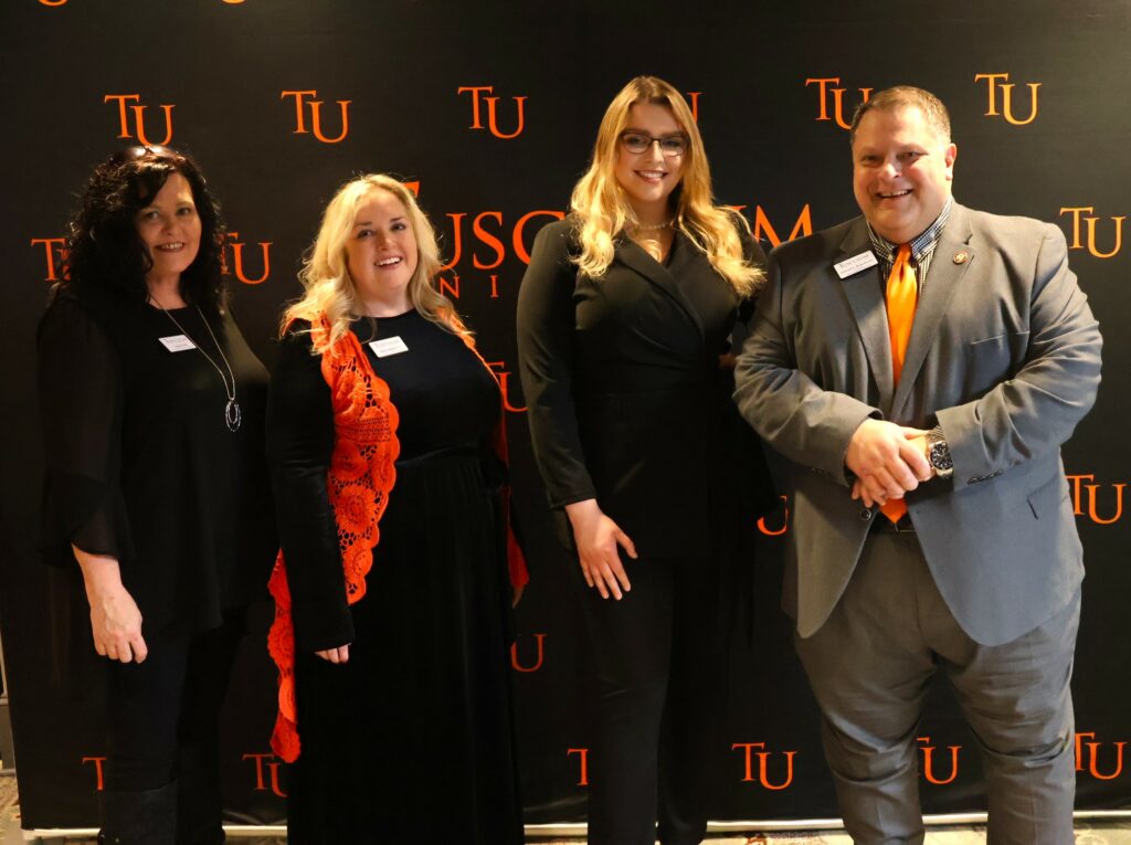 Left to right are Cheryl Fehl, Jolin Hawk, Gracie Weems and Edward Roberts.