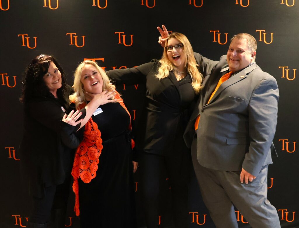 Left to right are Cheryl Fehl, Jolin Hawk, Gracie Weems and Edward Roberts.