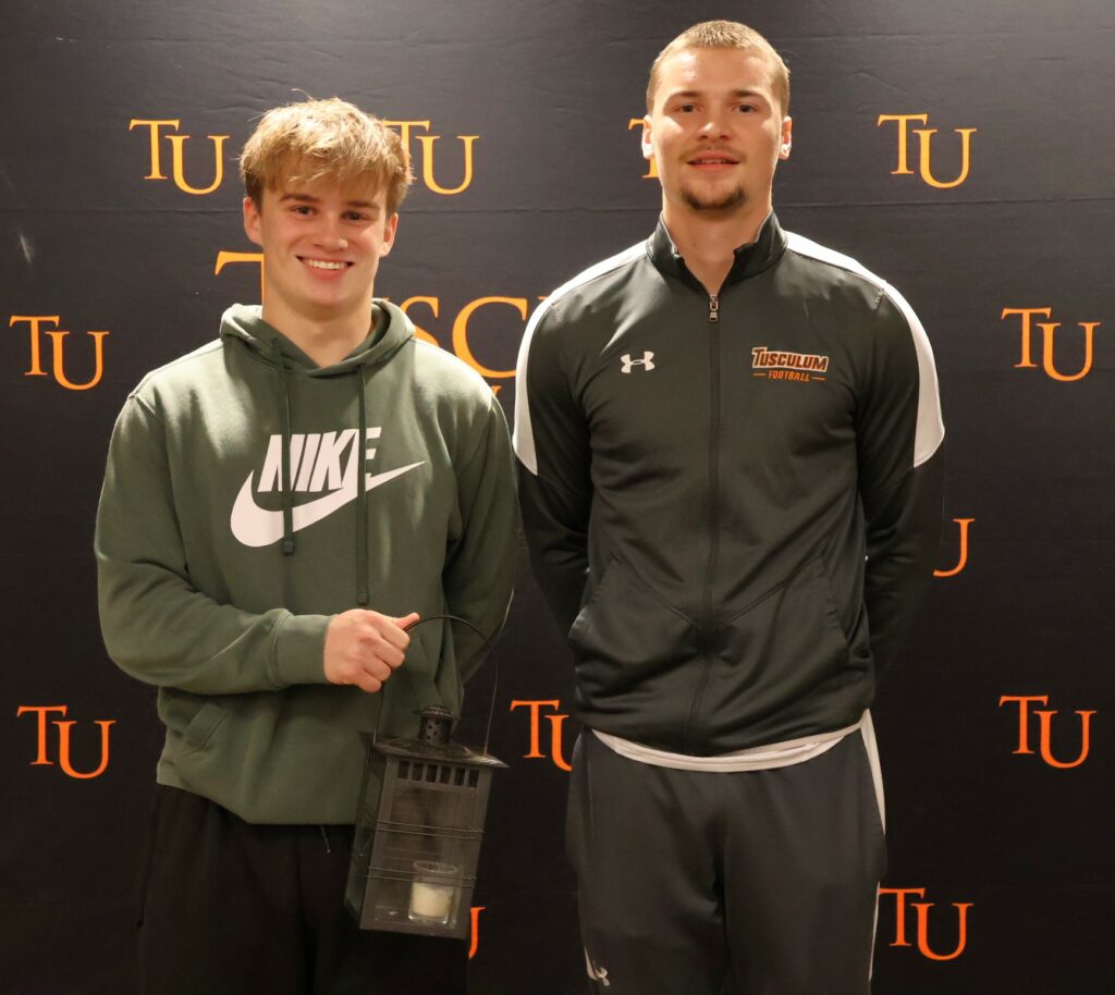 Left to right are Logan Farless and Corey Moraux.