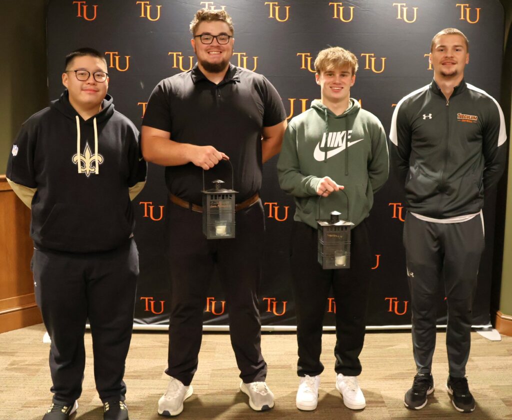 Left to right are Daniel Wan, Corbin Tomaszewski, Logan Farless and Corey Moraux