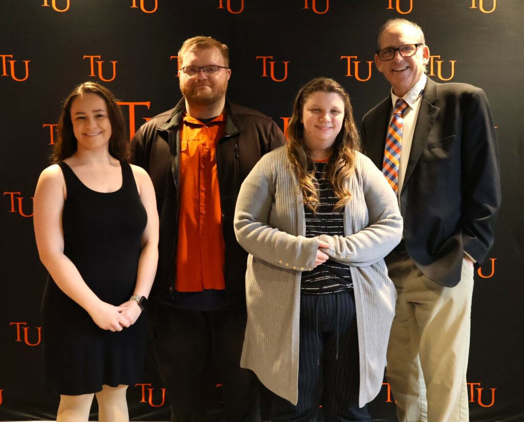 Left to right are Patience Salisbury, Jared Rowland, Sydney Clendening and Edward Breese.