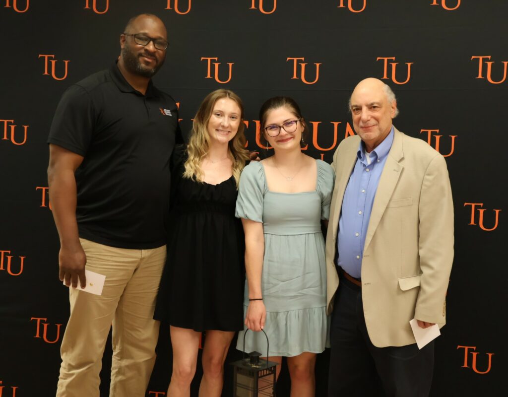 Left to right are Steve Anderson, Madison McGinnis, Kori Clark and Angelo Botta.