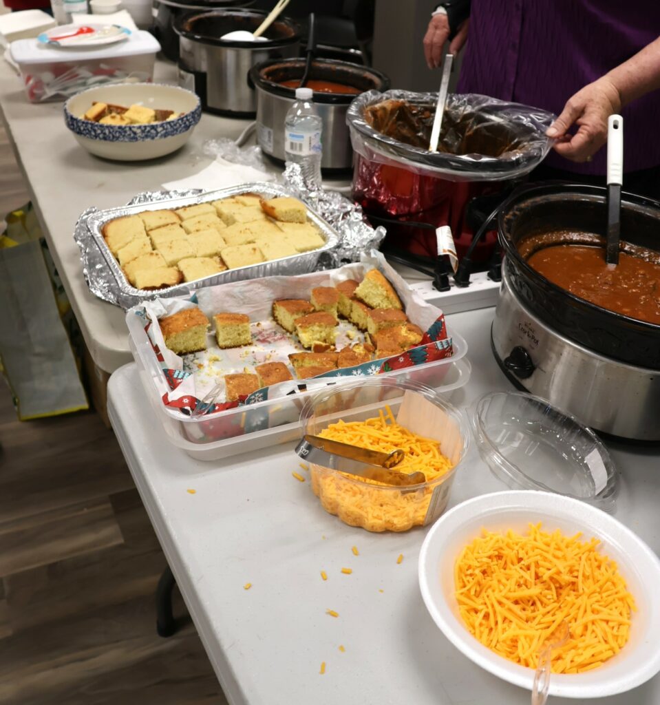 Here is some of the scrumptious food served at the meal.