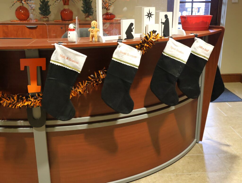 Stockings for office staff and three divisions