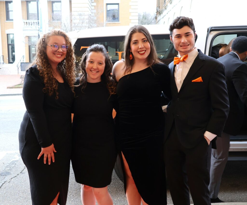 Left to right are Isabelle Delbridge, Maggie Vickers, Josie Norton and Todd Wallin.