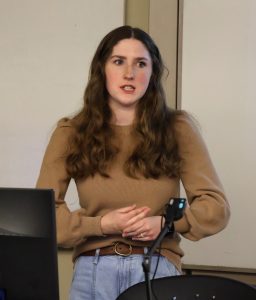 Katie Campbell shares her knowledge during her presentation.