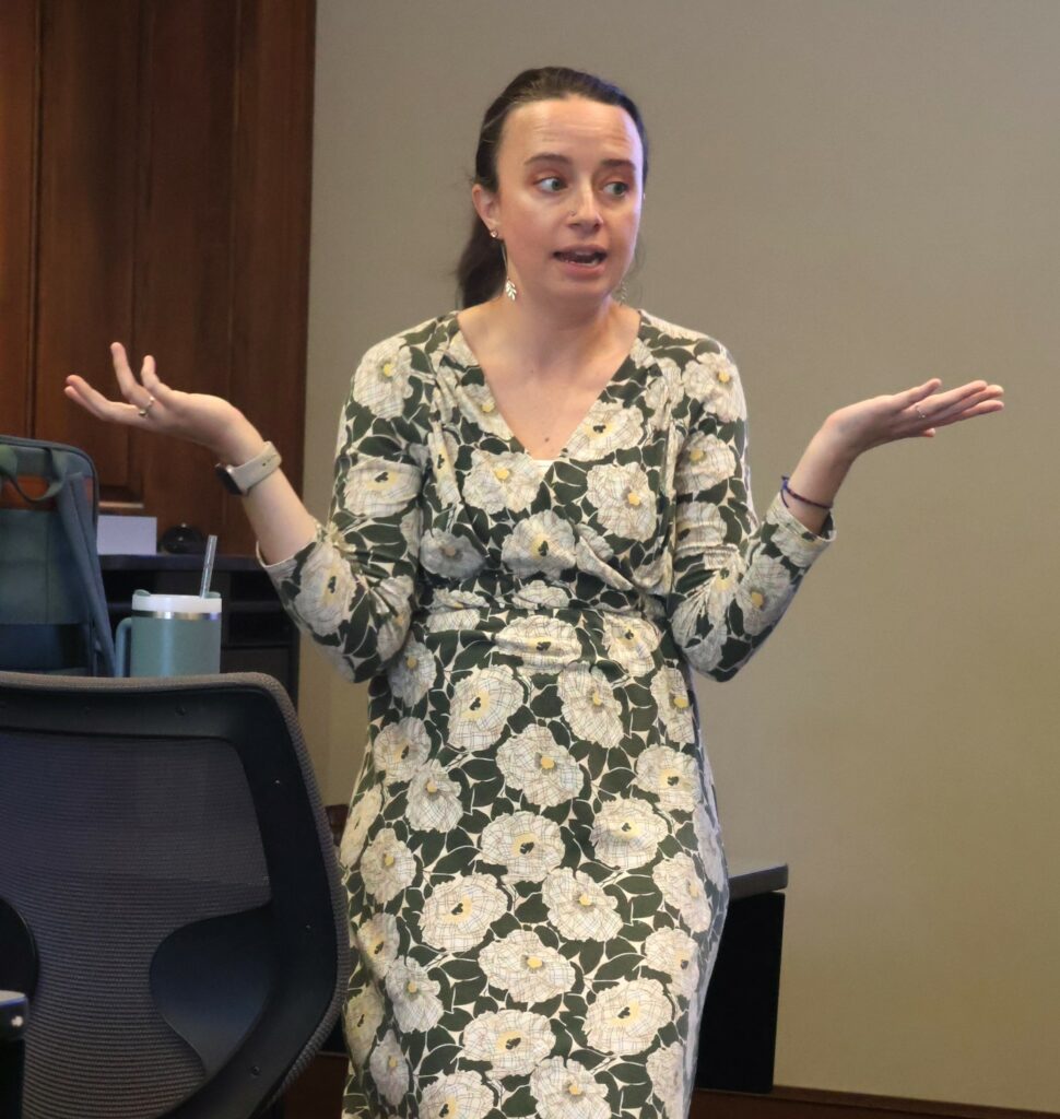 Dr. Shelby Ward teaches her civil rights class.
