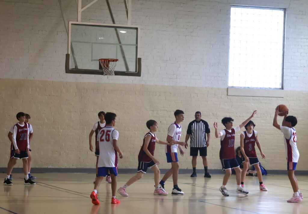 A player looks to make a pass.