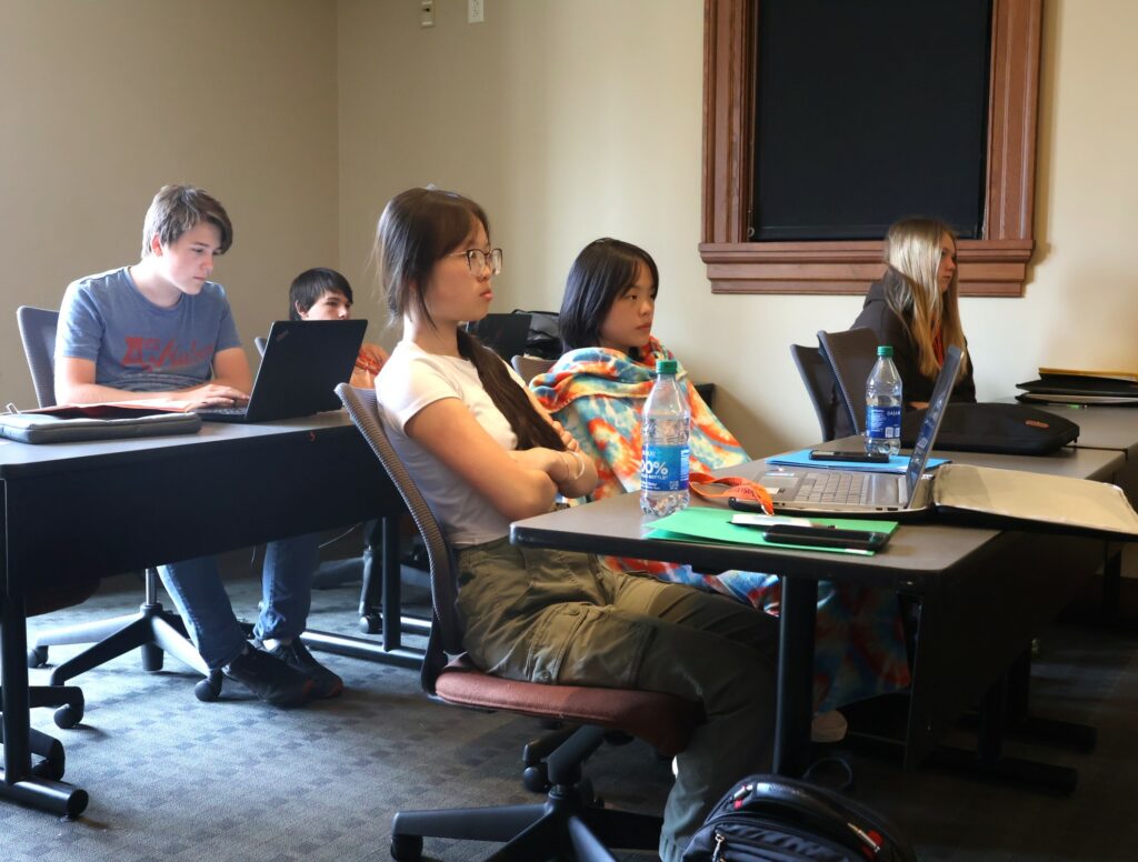 Students participate in the civil rights class.