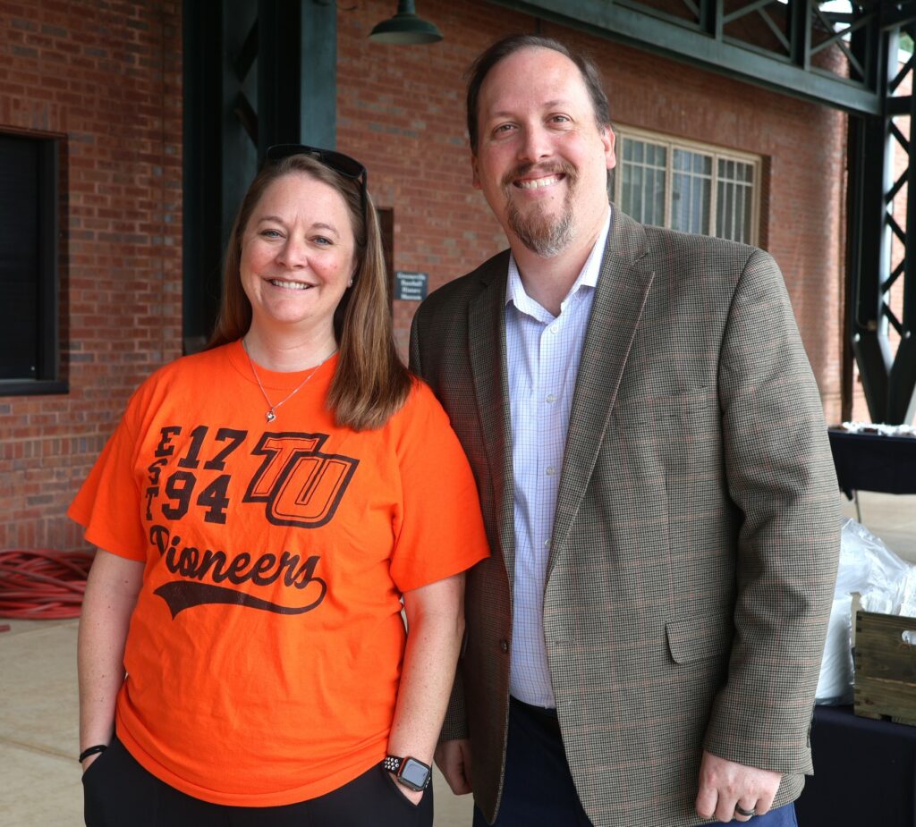 Carrie Maggert, left, and Dr. David Cook