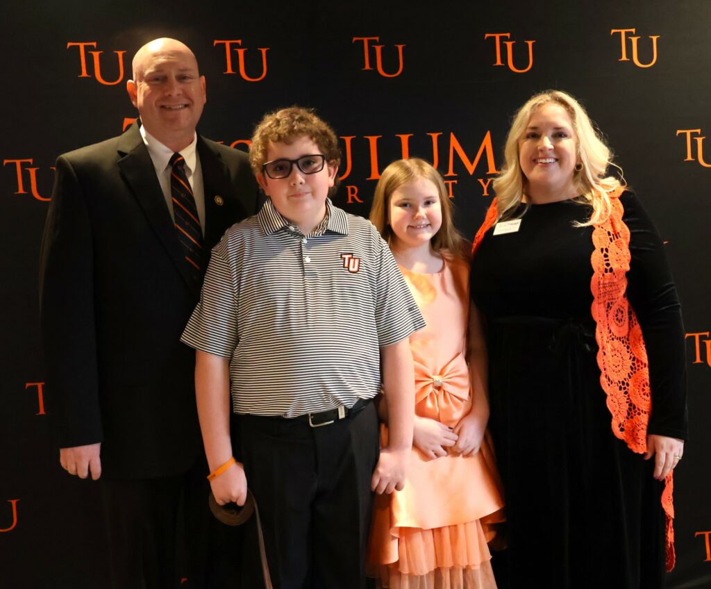 Left to right are Eric Hawk, Lucas Hawk, Lydia Hawk and Jolin Hawk.