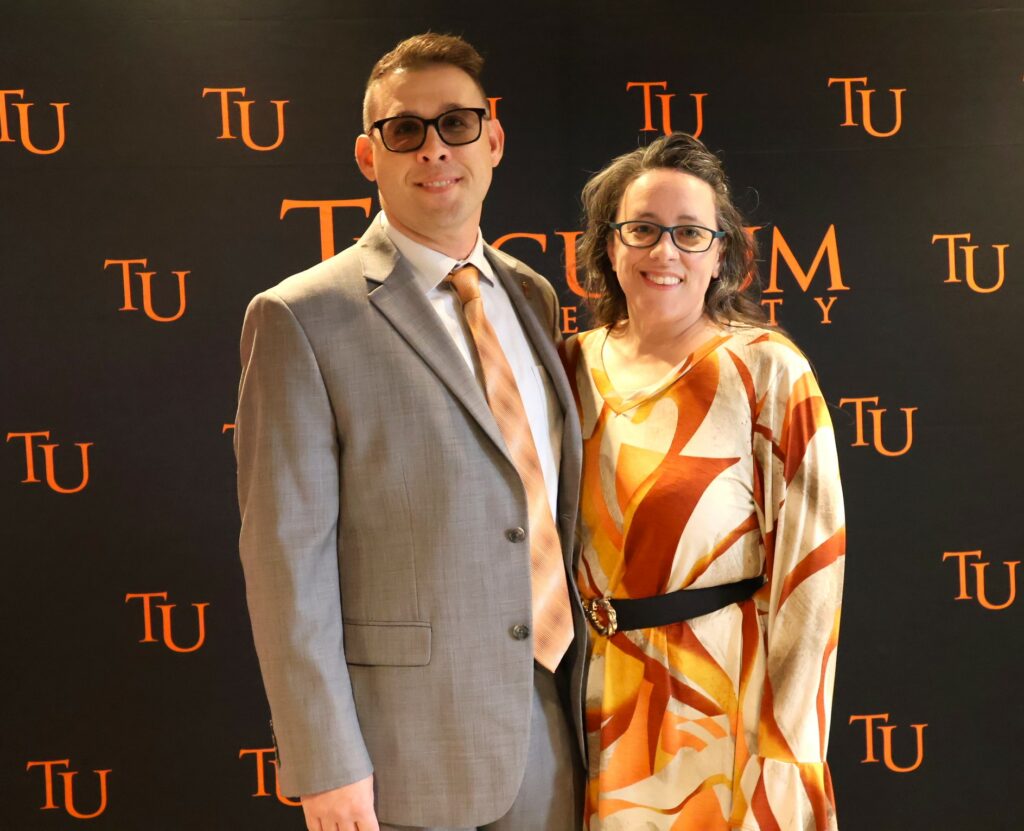 Tommy Delbridge, left, and Amanda Delbridge