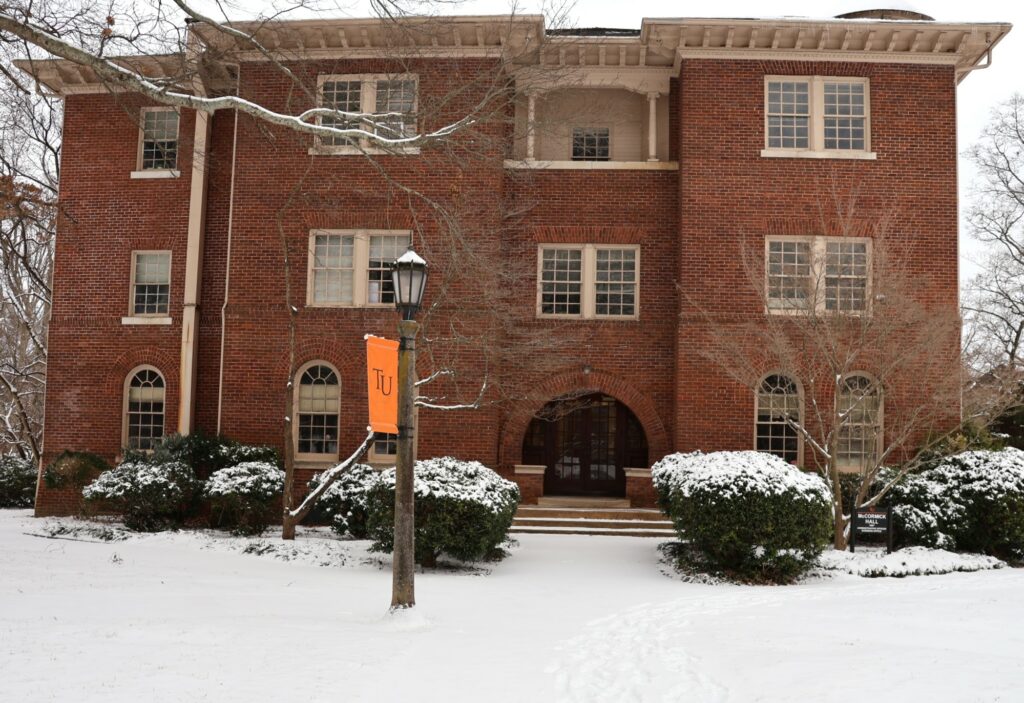 McCormick Hall after snowfall