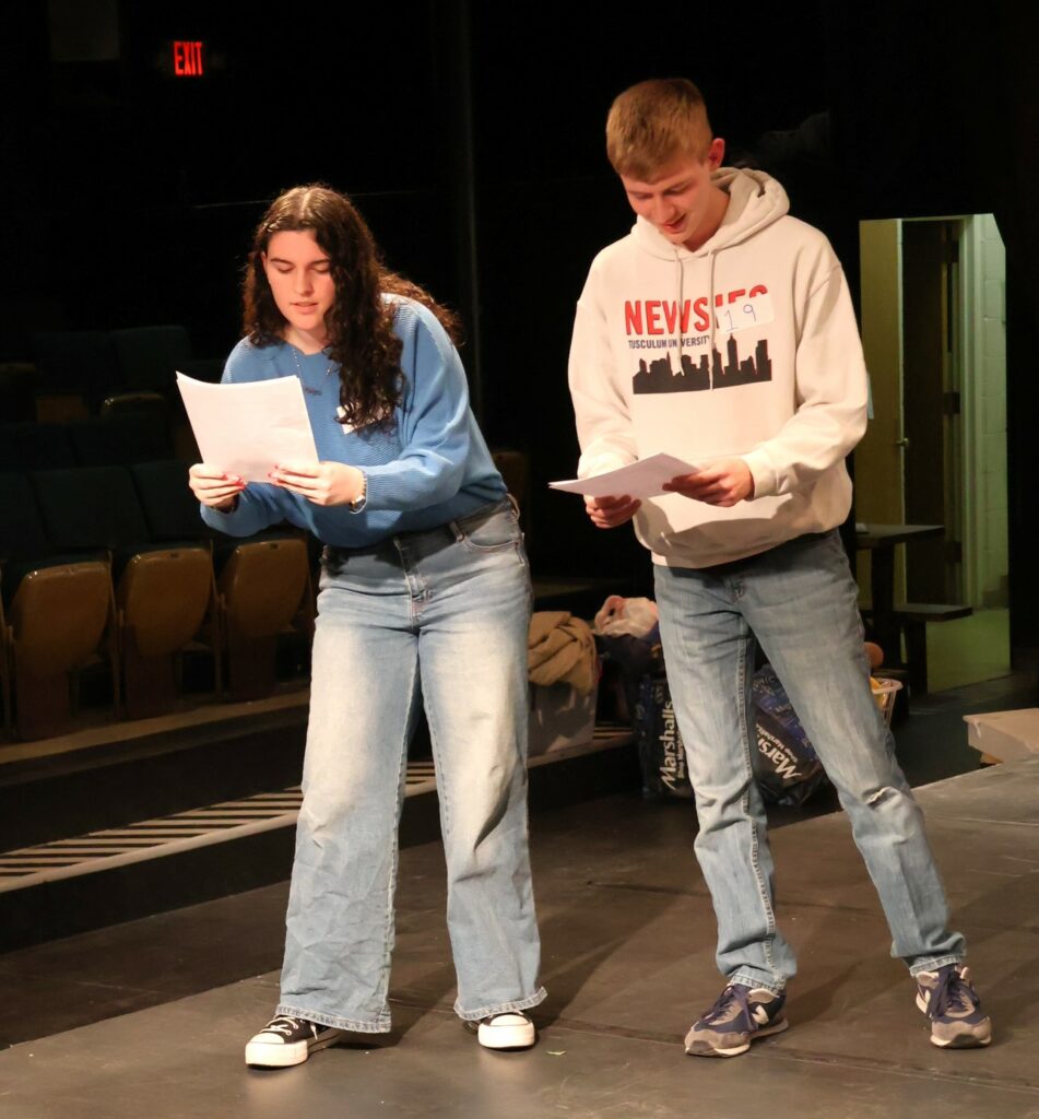 Two actors audition.