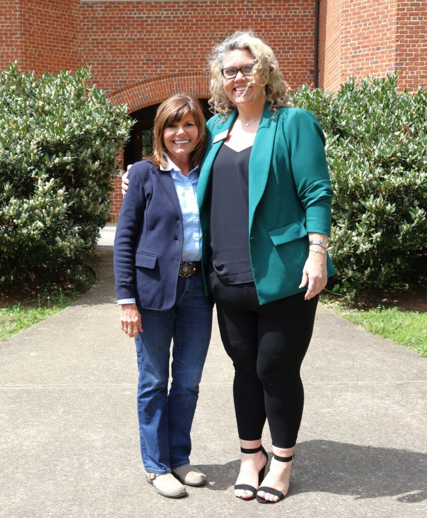 Congresswoman Diana Harshbarger, left, and Erin Frizzell
