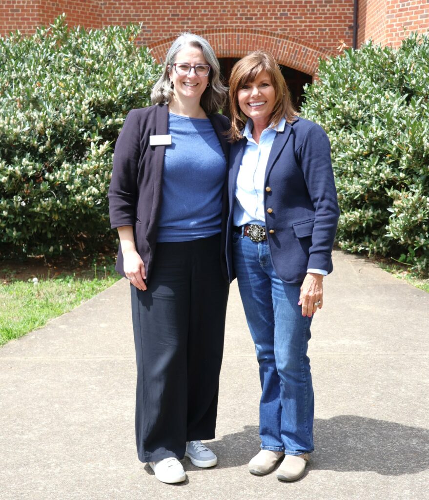 Congresswoman Diana Harshbarter, right, and Rachael Barnett