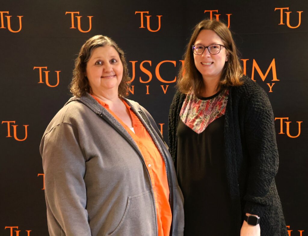 Nicki Ellenburg, left, and Pamela Darnell