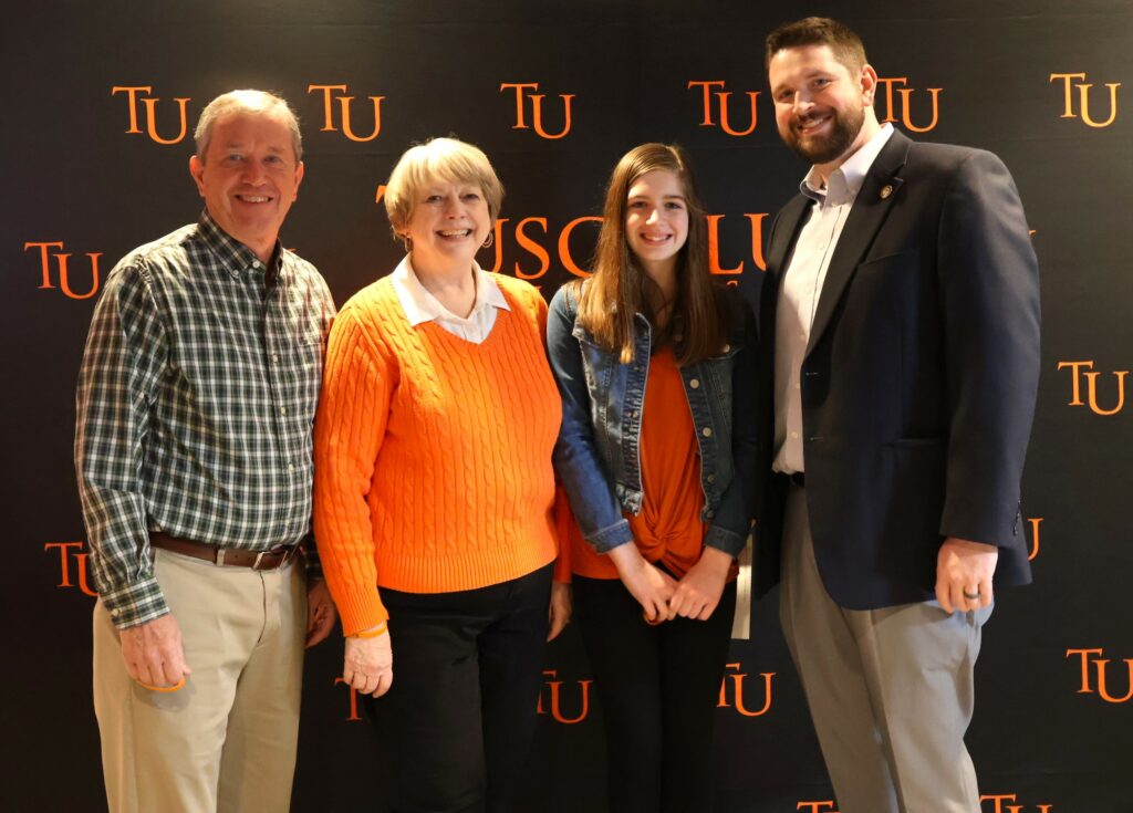 Left to right are Dennis Shumate, Vickie Shumate, Avery Shumate and Dr. Chris Shumate.