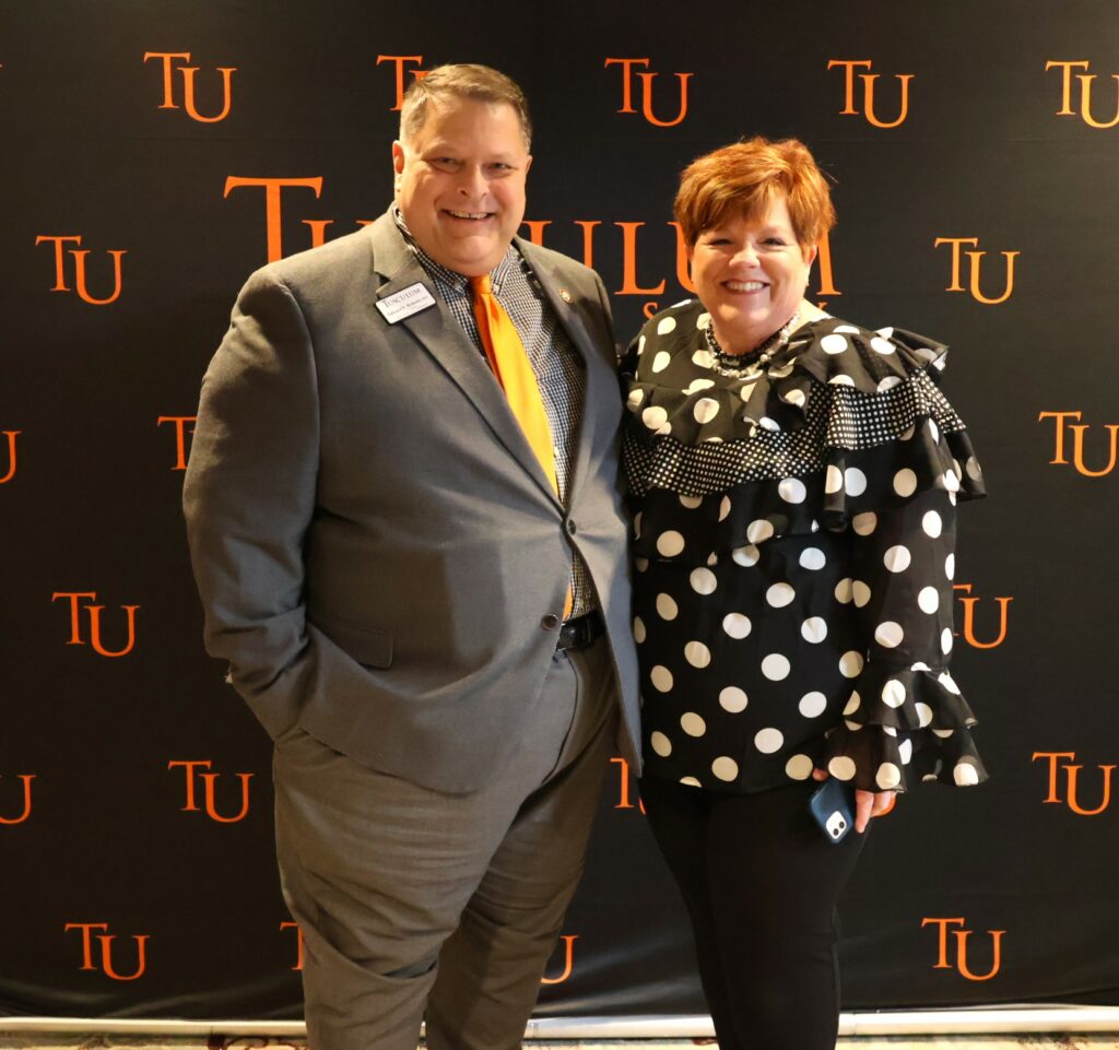 Ed Roberts, left, and Elizabeth Roberts