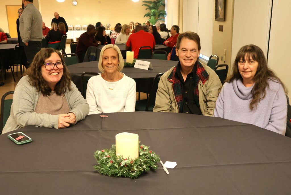 Left to right are Amanda Kyker, Denise Burns, Gary Quinton and Charlotte Quinton.