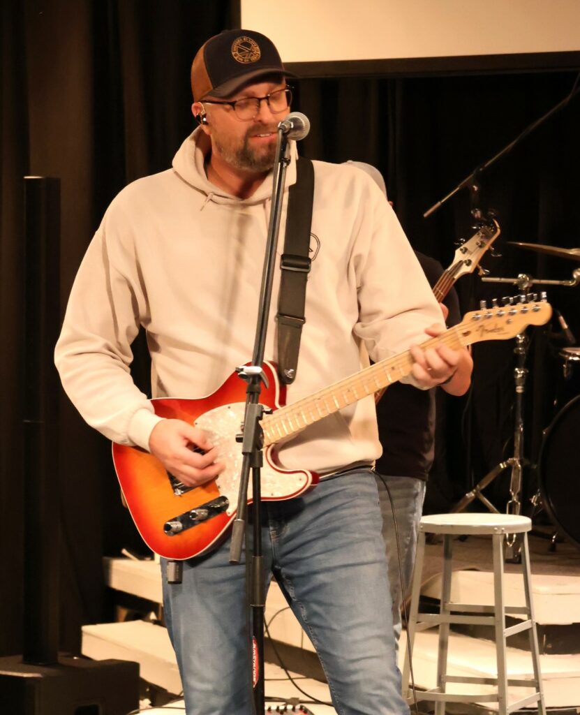 Musicians play at Worship Night.