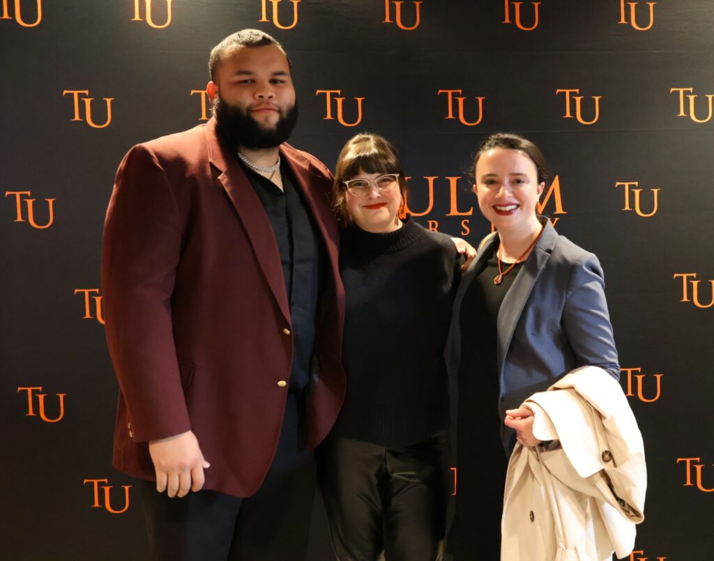 Left to right are student Xavier Velazquez, Meagan Stark and Dr. Shelby Ward.