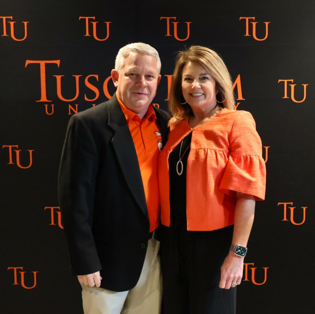 Doug DeBusk, left, and Christy DeBusk