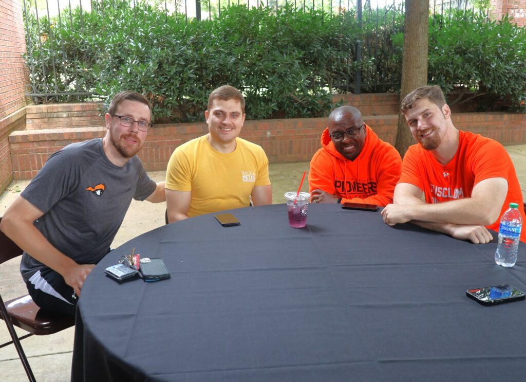 The men's basketball coaching staff