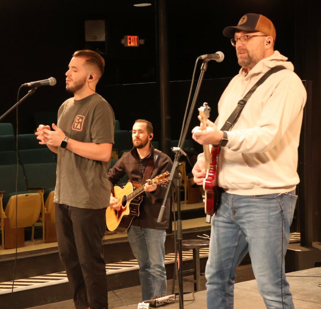 Musicians play at Worship Night.