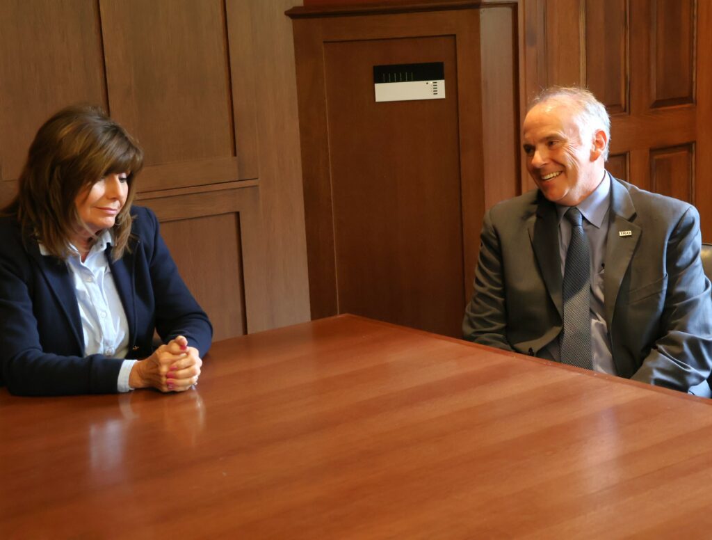 Congresswoman Diana Harshbarger, left, and Dr. David Smith