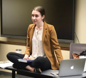 Kassidy Babler, an employee of the TRIO programs at Tusculum, teaches a class during the 2024 Summer Academy. She will teach again this year.